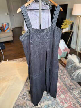 Wrap London Black Dress Size 12 Midi Dress